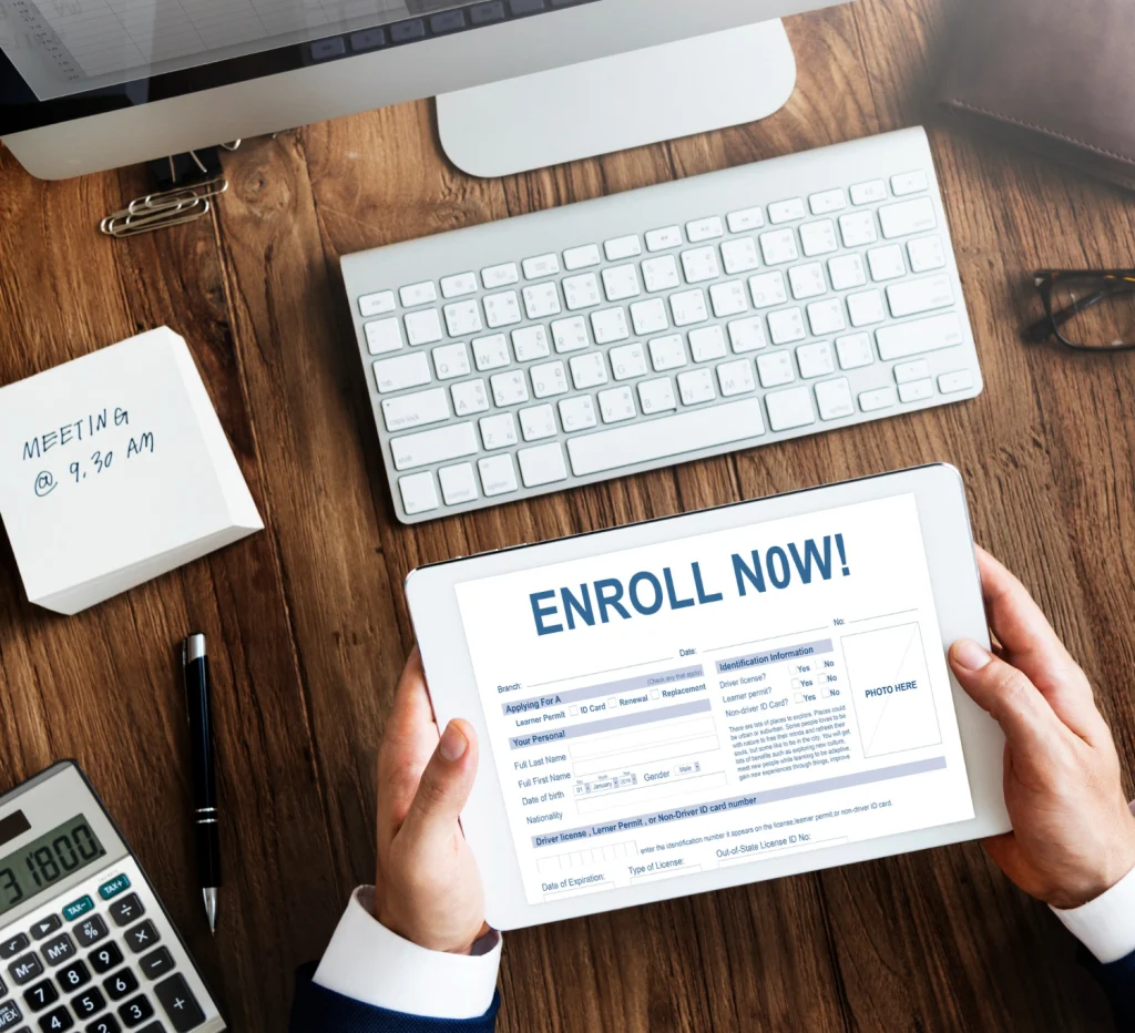 Enroll in courses